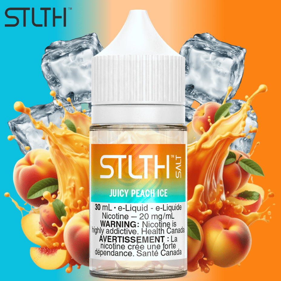 STLTH Salt - Juicy Peach Ice 30mL / 20mg Winkler Vape SuperStore and Bong Shop Manitoba Canada