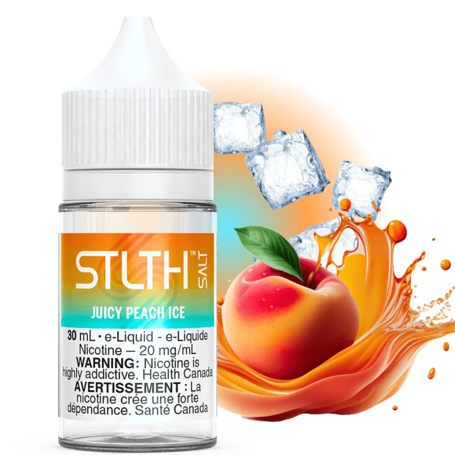 STLTH Salt - Juicy Peach Ice 30mL / 20mg Winkler Vape SuperStore and Bong Shop Manitoba Canada