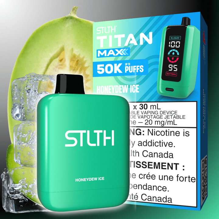 STLTH Titan Max 50k Disposable Vape-Honeydew Ice 50000 Puffs Winkler Vape SuperStore and Bong Shop Manitoba Canada