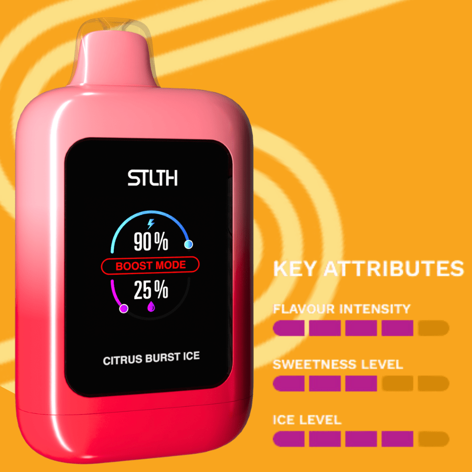 STLTH Vision 20K Disposable Vape - Citrus Burst Ice 20000 Puffs / 20mg Winkler Vape SuperStore and Bong Shop Manitoba Canada