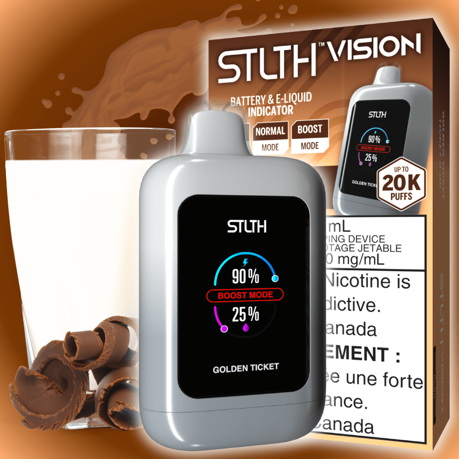 STLTH Vision 20K Disposable Vape - Golden Ticket 20000 Puffs / 20mg Winkler Vape SuperStore and Bong Shop Manitoba Canada