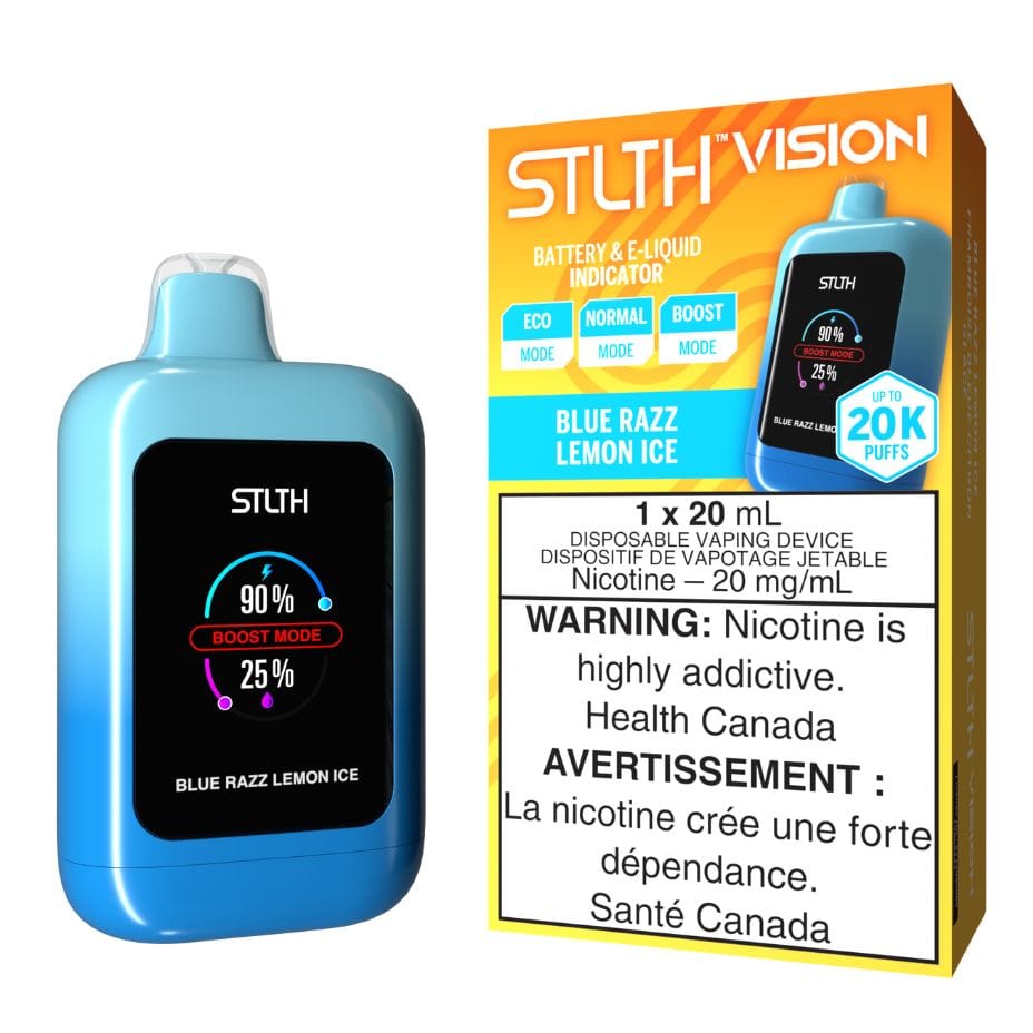 STLTH VISION Disposable Vape - Blue Razz Lemon Ice Winkler Vape SuperStore and Bong Shop Manitoba Canada