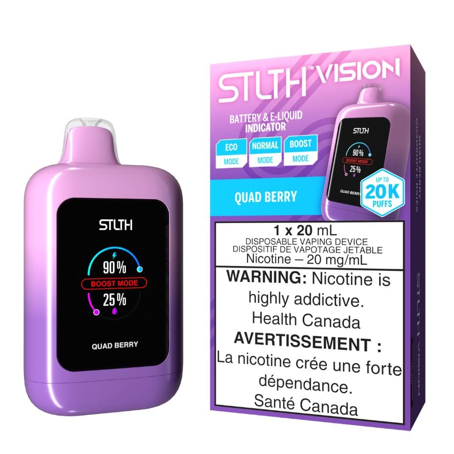 STLTH VISION Disposable Vape - Quad Berry Winkler Vape SuperStore and Bong Shop Manitoba Canada