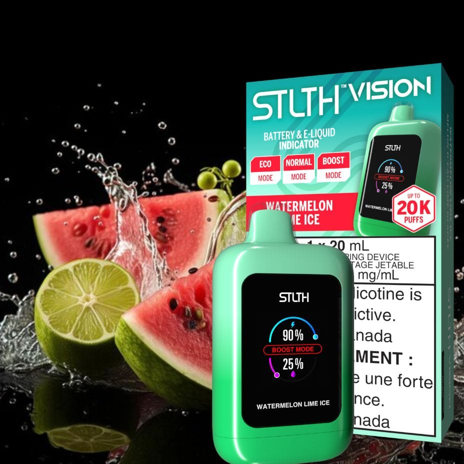 STLTH VISION Disposable Vape - Watermelon Lime Ice Winkler Vape SuperStore and Bong Shop Manitoba Canada