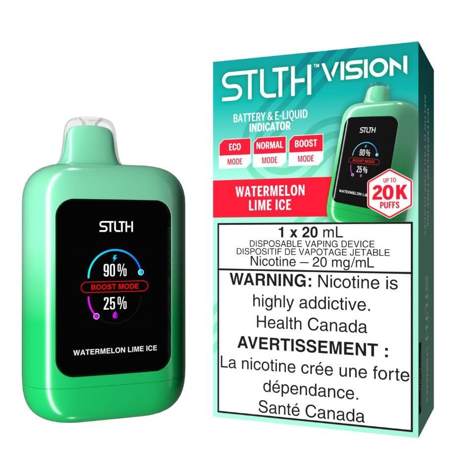 STLTH VISION Disposable Vape - Watermelon Lime Ice Winkler Vape SuperStore and Bong Shop Manitoba Canada