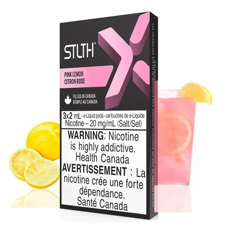 STLTH X Pod Pack-Pink Lemon 3/PKG / 20mg Winkler Vape SuperStore and Bong Shop Manitoba Canada