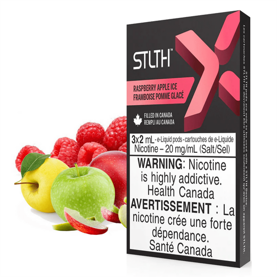 STLTH X Pod Pack-Raspberry Apple Ice Winkler Vape SuperStore and Bong Shop Manitoba Canada