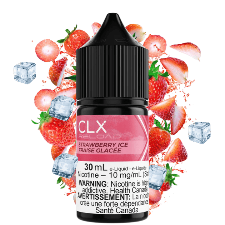 Strawberry Ice Salt by CLX Reload E-Liquid 30ml / 10mg Winkler Vape SuperStore and Bong Shop Manitoba Canada