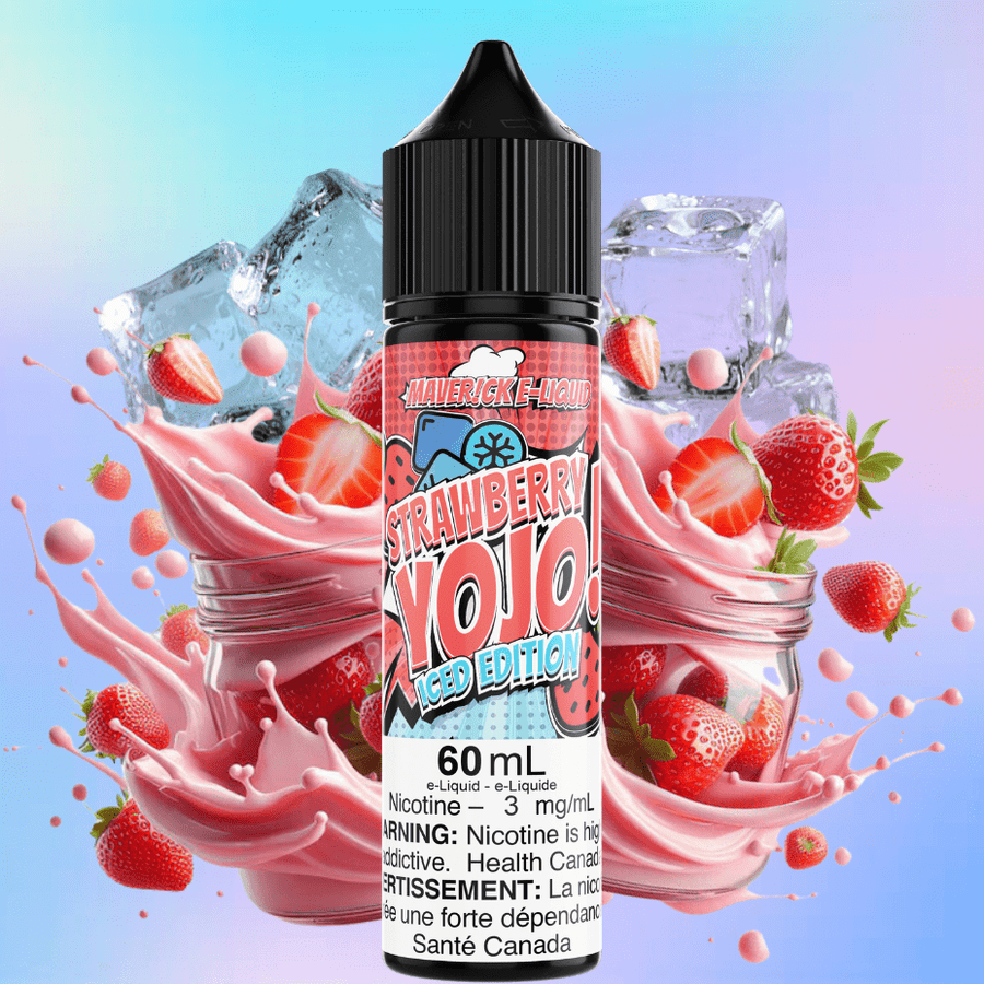 Strawberry Yojo Iced by Maverick E-Liquid 60ml / 3mg Winkler Vape SuperStore and Bong Shop Manitoba Canada