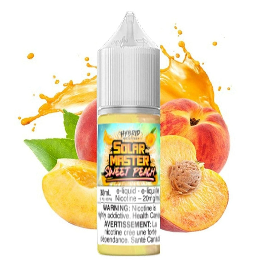 Sweet Peach Hybrid by Solar Master E-liquid 30ml / 5mg Winkler Vape SuperStore and Bong Shop Manitoba Canada