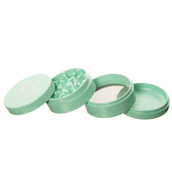 Titan 62mm Dry Herb Grinder-4 Piece 62mm / Mint Green Winkler Vape SuperStore and Bong Shop Manitoba Canada