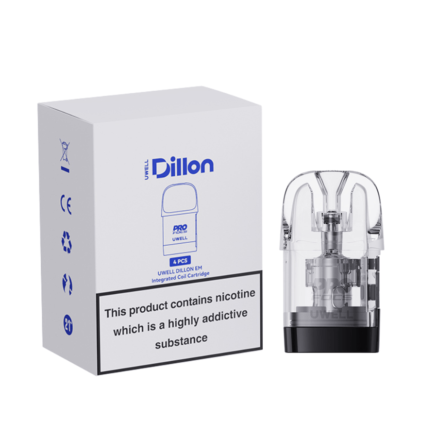 UWELL Replacement Pods 0.6 OHM UWELL Dillon EM Replacement Pod 4/pk UWELL Dillon EM Replacement Pod 4/pk in Manitoba Canada