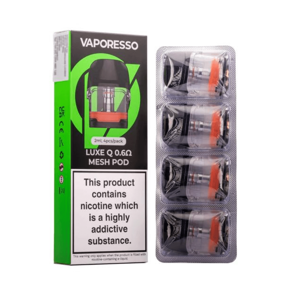 Vaporesso Luxe Q Replacement Pod-4pkg 0.6ohm Winkler Vape SuperStore and Bong Shop Manitoba Canada