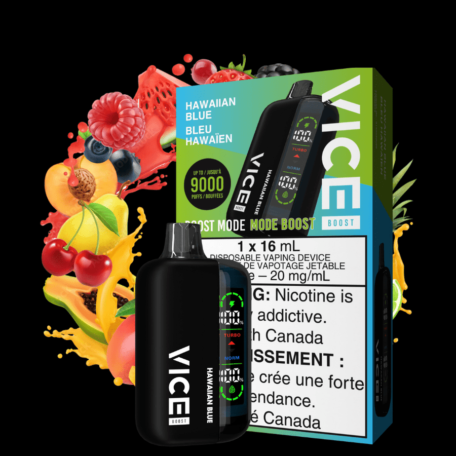 Vice Boost Disposable Vape-Hawaiian Blue 9000 Puffs / 20mg Winkler Vape SuperStore and Bong Shop Manitoba Canada