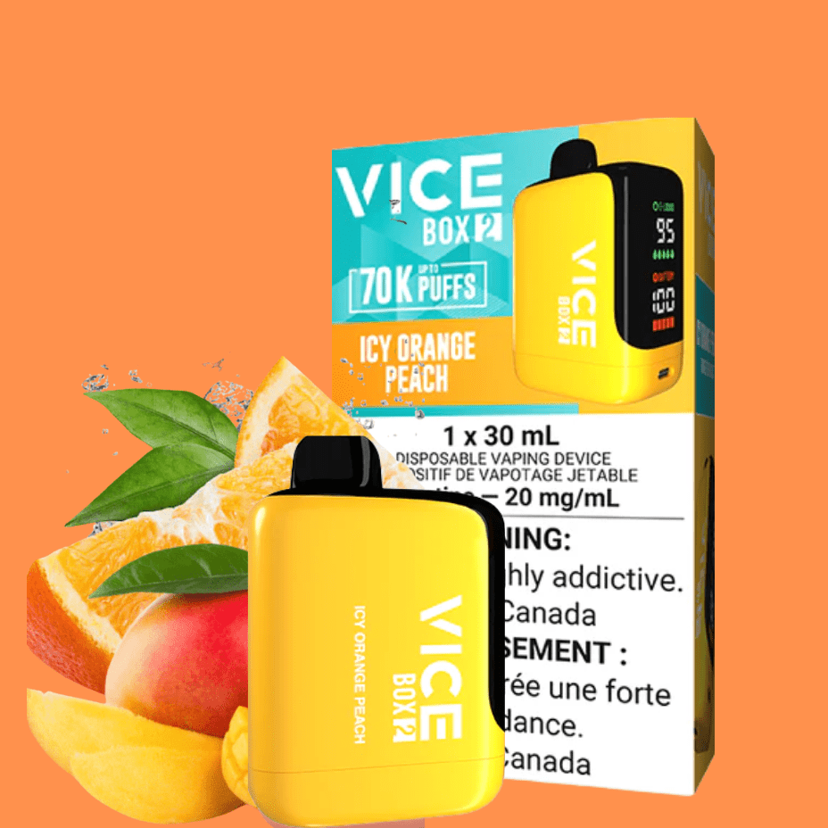 Vice Box 2 Disposable Vape-Icy Orange Peach in Winkler Manitoba