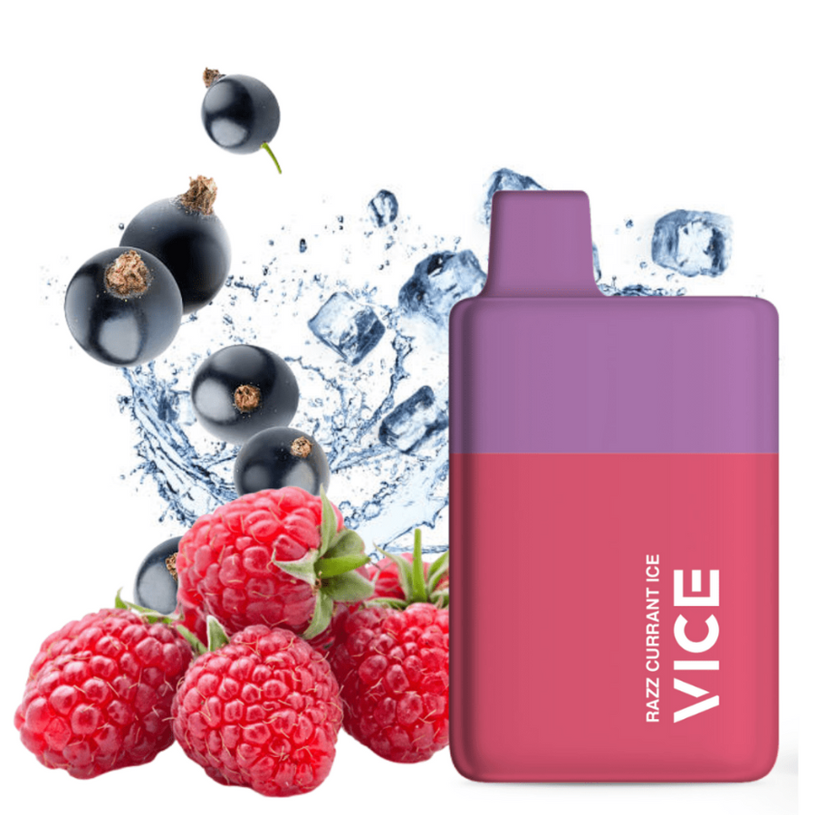 Vice Box Disposable Vape-Razz Currant Ice 20mg Winkler Vape SuperStore and Bong Shop Manitoba Canada