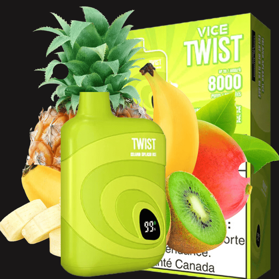 Vice Twist 8000 Disposable Vape-Island Splash Ice 8000 Puffs / 20mg Winkler Vape SuperStore and Bong Shop Manitoba Canada