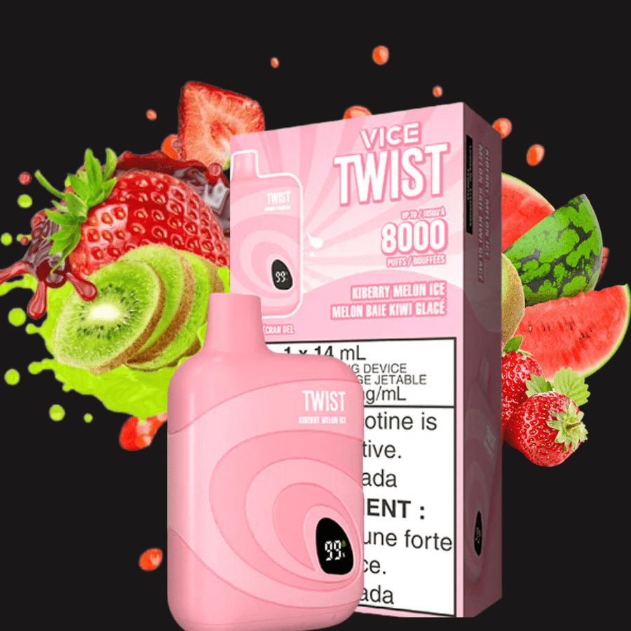 Vice Twist 8000 Puff Disposable Vape-Kiberry Ice 8000 Puffs / 20mg Winkler Vape SuperStore and Bong Shop Manitoba Canada