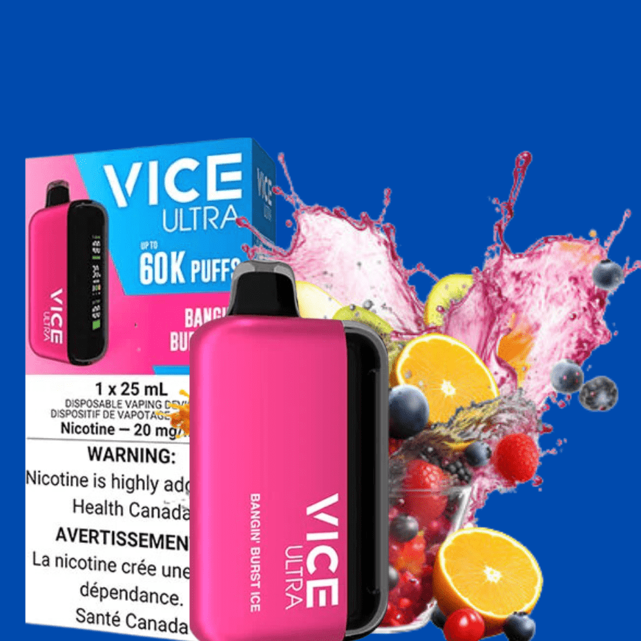 Vice Ultra 60K Disposable Vape - Bangin' Burst Ice Winkler Vape SuperStore and Bong Shop Manitoba Canada