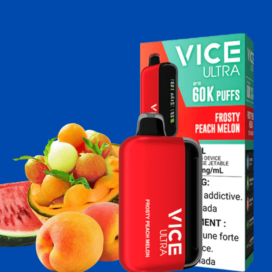 Vice Ultra 60K Disposable Vape - Frosty Peach Melon Winkler Vape SuperStore and Bong Shop Manitoba Canada