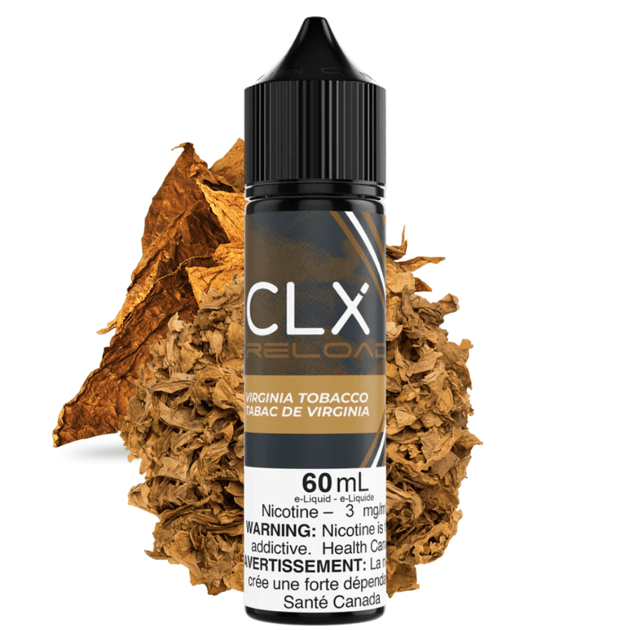 Virginia Tobacco by CLX Reload E-liquid 60ml / 3mg Winkler Vape SuperStore and Bong Shop Manitoba Canada