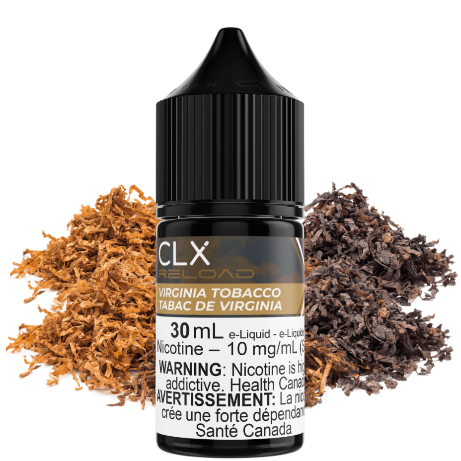 Virginia Tobacco Salt by CLX Reload E-Liquid 30mL / 10mg Winkler Vape SuperStore and Bong Shop Manitoba Canada