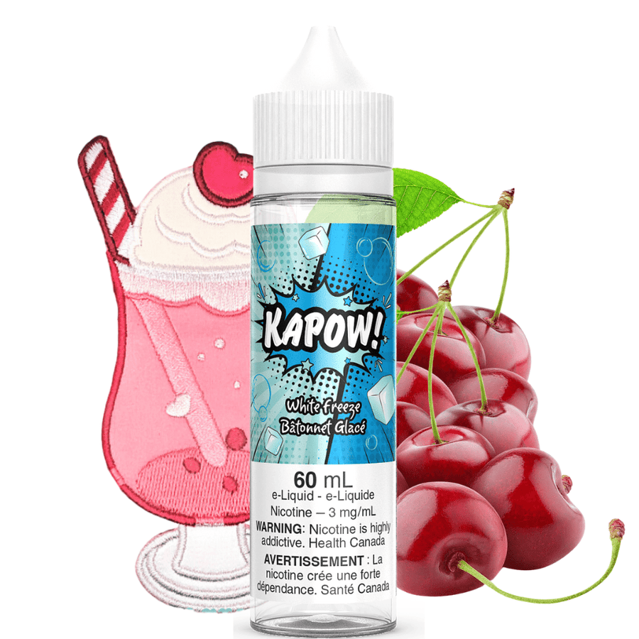 White Freeze by Kapow E-liquid 60ml / 3mg Winkler Vape SuperStore and Bong Shop Manitoba Canada