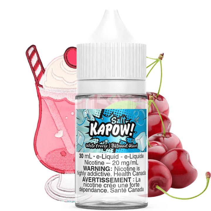 White Freeze Salt by Kapow E-liquid 30ml / 12mg Winkler Vape SuperStore and Bong Shop Manitoba Canada