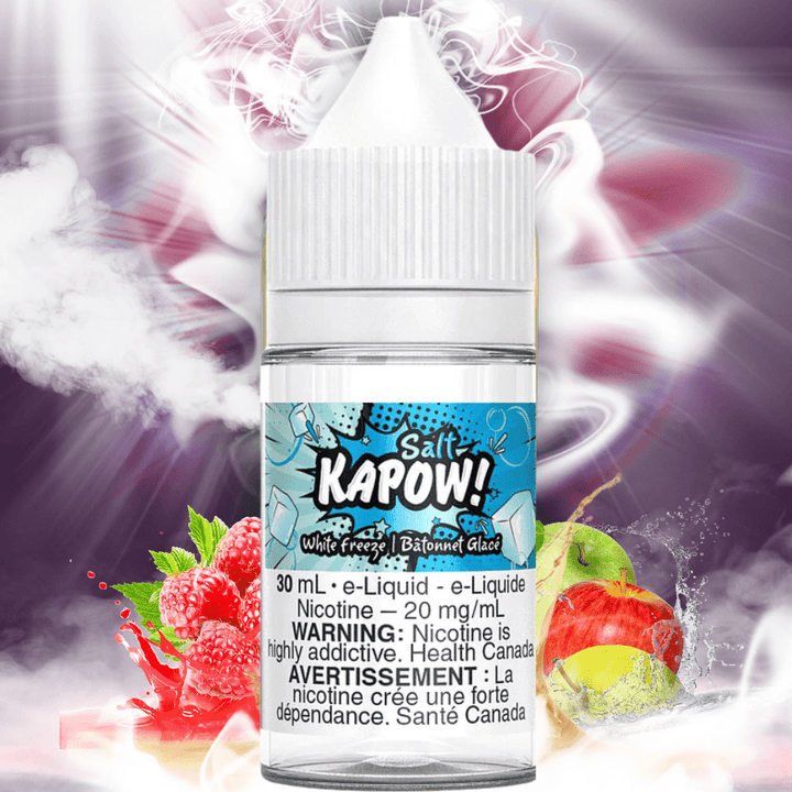 White Freeze Salt by Kapow E-liquid Winkler Vape SuperStore and Bong Shop Manitoba Canada