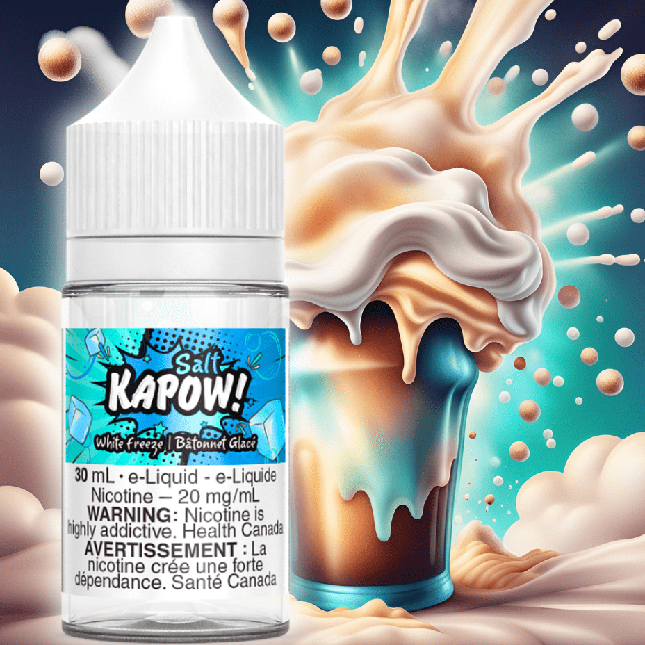 White Freeze Salt by Kapow E-liquid Winkler Vape SuperStore and Bong Shop Manitoba Canada