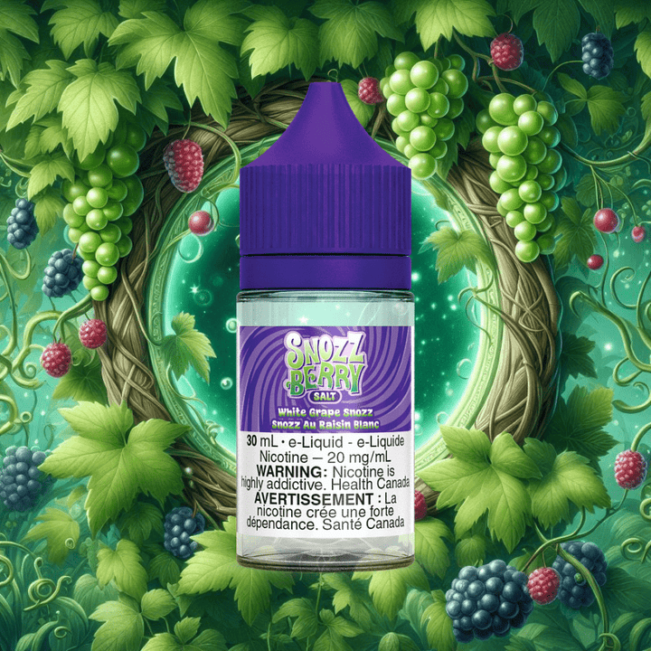 White Grape Snozz Salt By Snozzberry E-Liquid 30ml / 12mg Winkler Vape SuperStore and Bong Shop Manitoba Canada