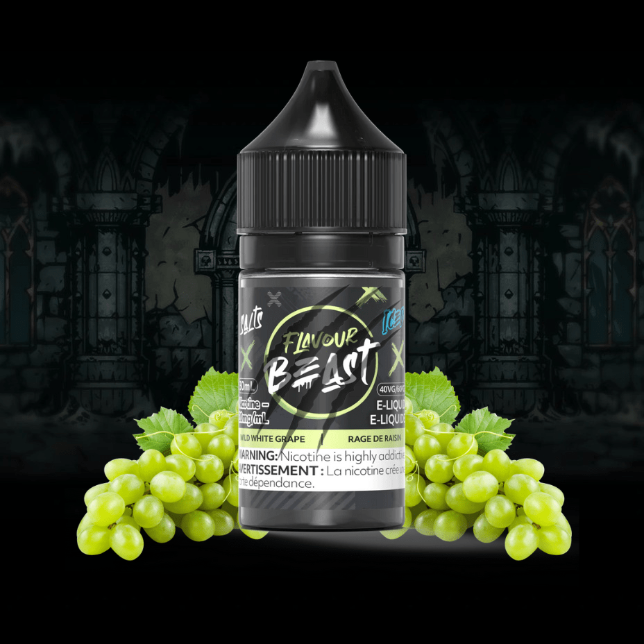 Wild White Grape Iced Salts by Flavour Beast E-Liquid 30ml / 20mg Winkler Vape SuperStore and Bong Shop Manitoba Canada