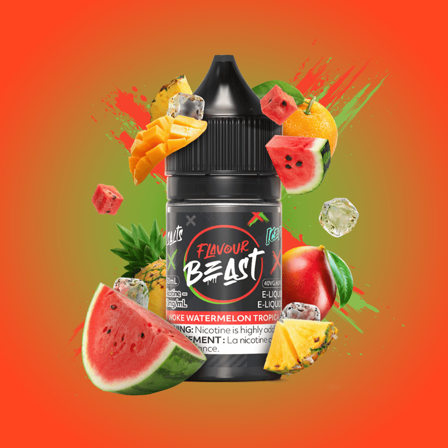 Woke Watermelon Tropica Salts by Flavour Beast E-Liquid 30ml / 20mg Winkler Vape SuperStore and Bong Shop Manitoba Canada