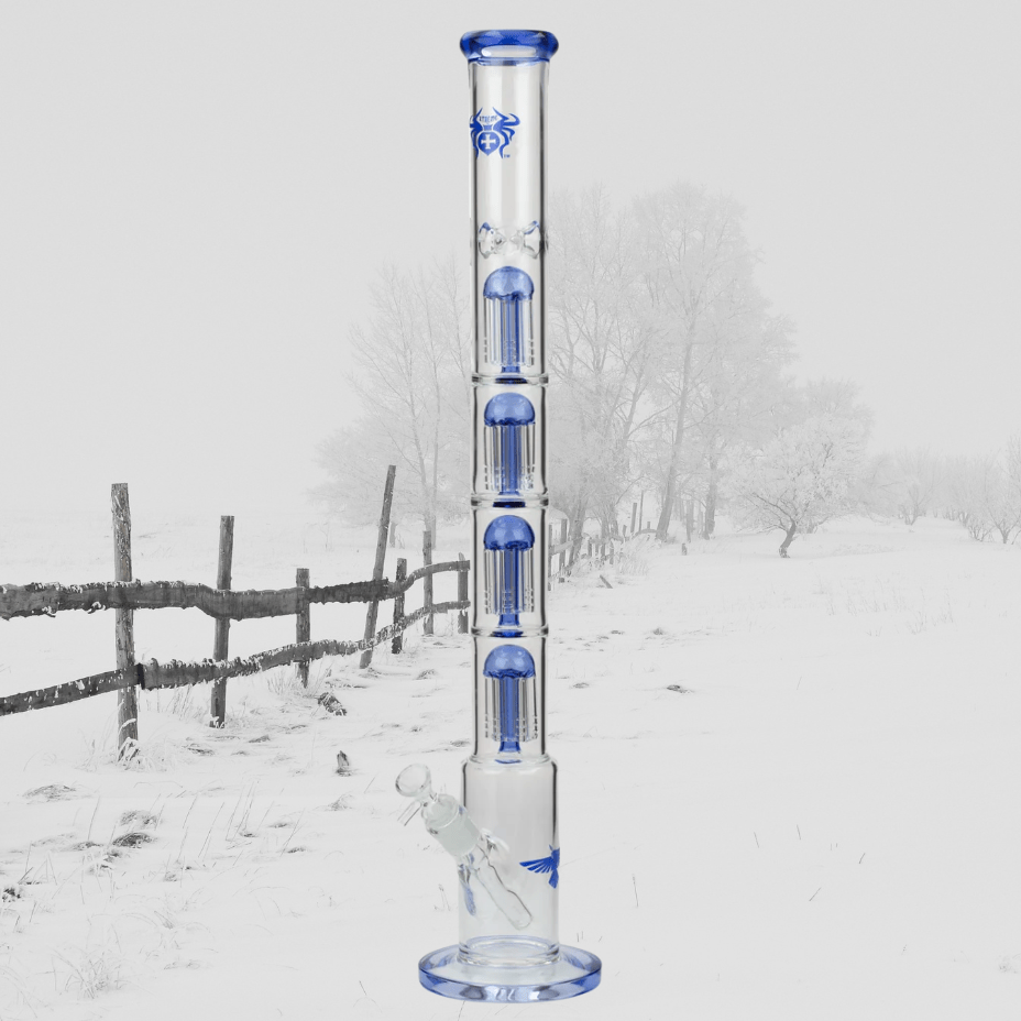 Xtreme 7mm Quad-percolator Straight Tube-26" 26" / Blue Winkler Vape SuperStore and Bong Shop Manitoba Canada