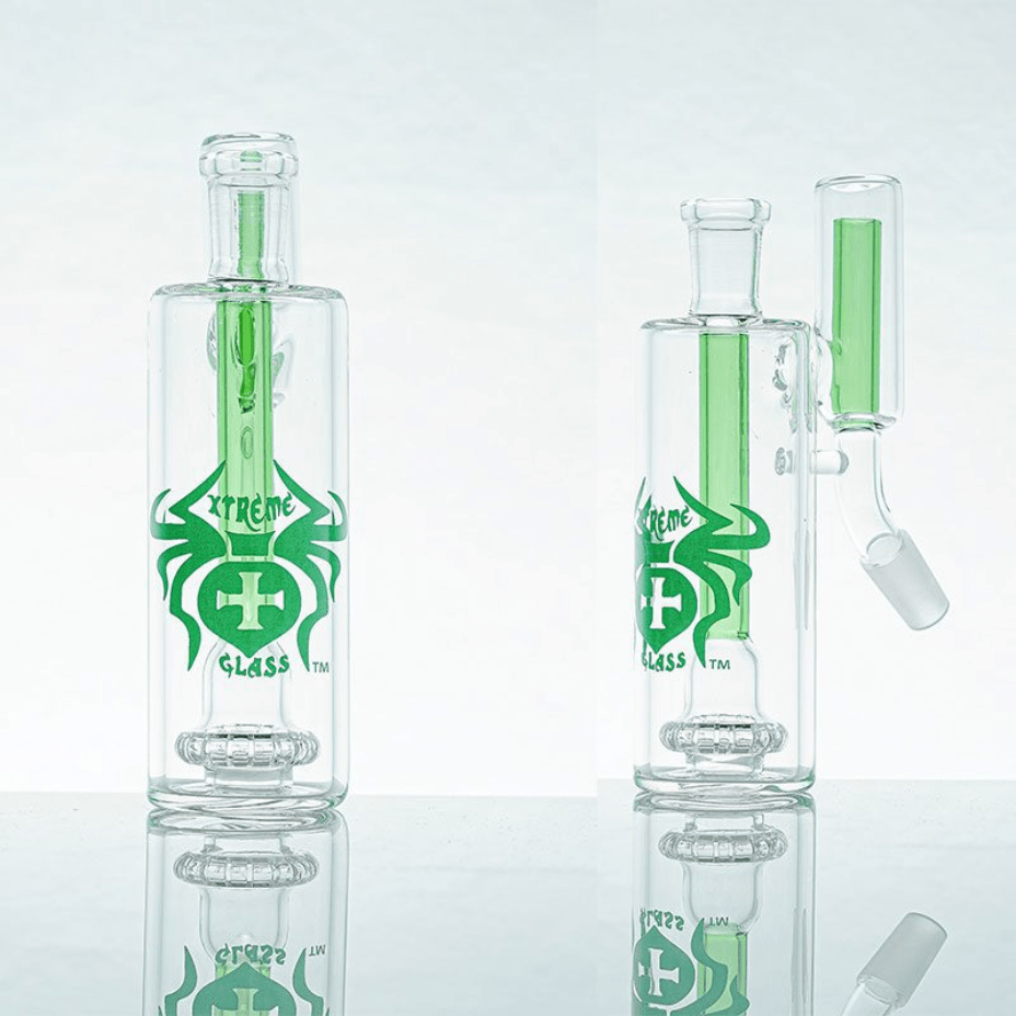 Xtreme Glass Showerhead Diffuser Ash Catcher-5.5" 5.5" / Green Winkler Vape SuperStore and Bong Shop Manitoba Canada